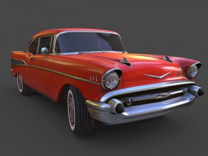 chevrolet bel air 1957 3Dモデル