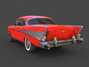 chevrolet bel air 1957 3Dモデル