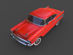 chevrolet bel air 1957 3Dモデル