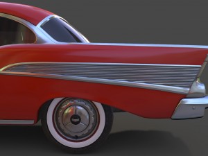 chevrolet bel air 1957 3Dモデル