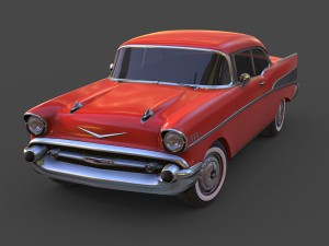 chevrolet bel air 1957 3Dモデル