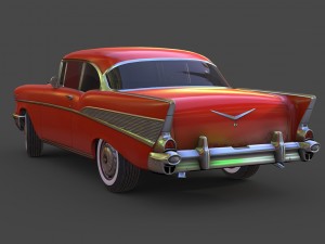 chevrolet bel air 1957 3Dモデル