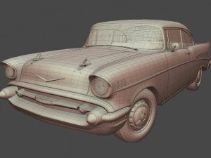 chevrolet bel air 1957 3D Model