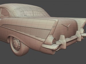 chevrolet bel air 1957 3Dモデル