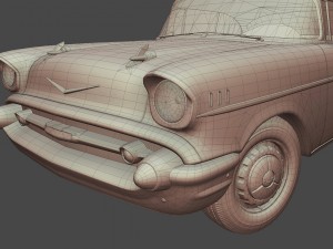 chevrolet bel air 1957 3Dモデル
