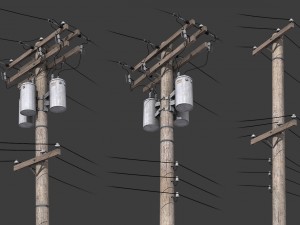telegraph pole 3Dモデル