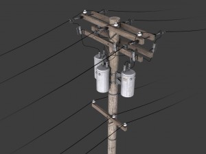 telegraph pole Model 3D