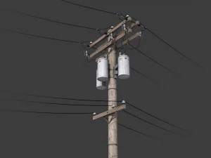 telegraph pole 3D Model