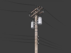 telegraph pole Model 3D