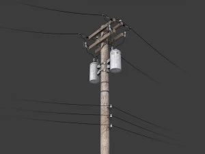 telegraph pole 3D Model