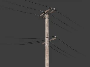 telegraph pole 3D Model