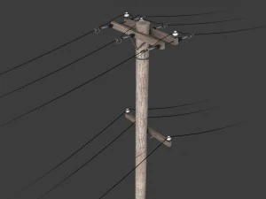 telegraph pole 3D Model
