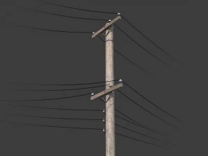 telegraph pole 3D Model