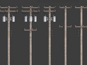 telegraph pole 3D Model