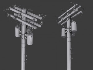 telegraph pole Model 3D