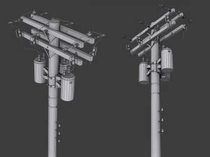 telegraph pole 3D Model