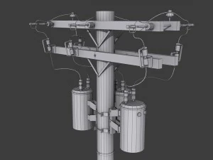 telegraph pole 3D Model