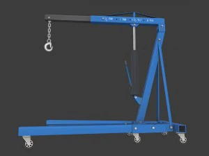 grue &agrave; moteur Modèle 3D