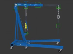 grue &agrave; moteur Modèle 3D