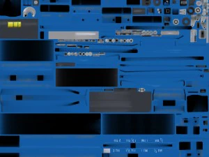 grue &agrave; moteur Modèle 3D