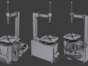 tire changer machine 3D 模型