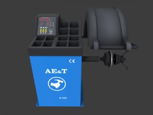 tire balancing machine 3D-Modell