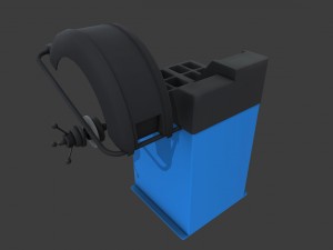 tire balancing machine 3D-Modell