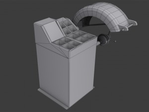 tire balancing machine 3D-Modell