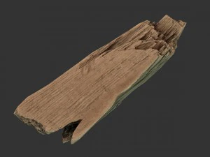 wooden plank debris 3D Model