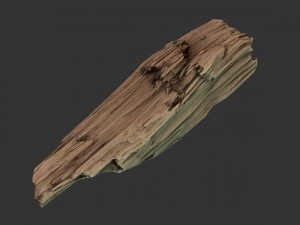 wooden plank debris 3D Модель