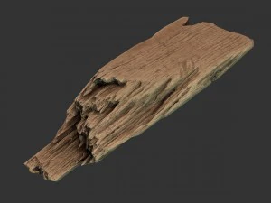 wooden plank debris 3D Model