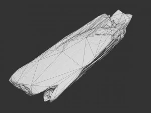 wooden plank debris 3D Model