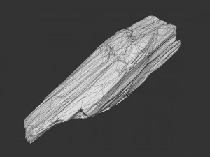 wooden plank debris 3D Model