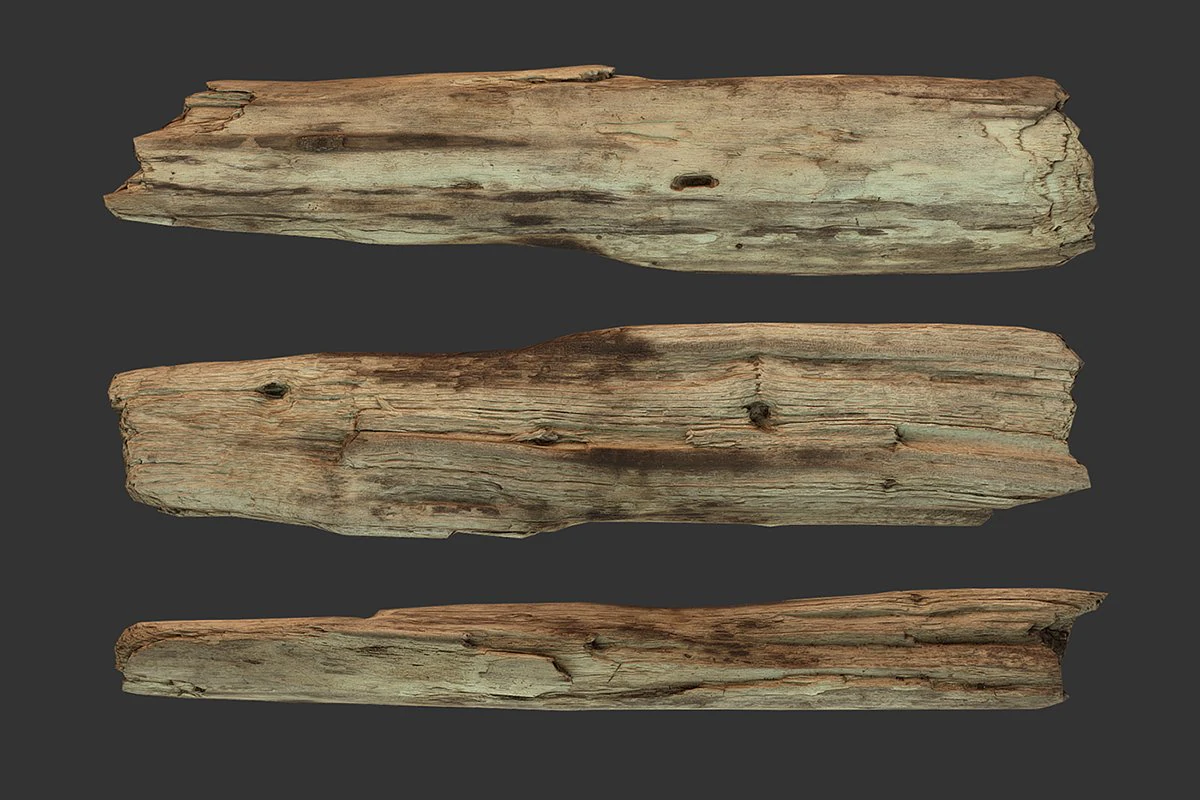 broken wood plank 3D Model .c4d .max .obj .3ds .fbx .stl .blend