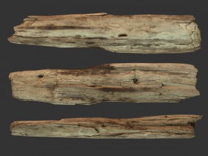 broken wood plank 3D Model