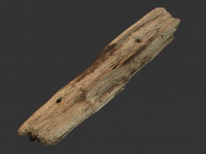 broken wood plank 3D Model