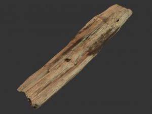 broken wood plank 3D Model