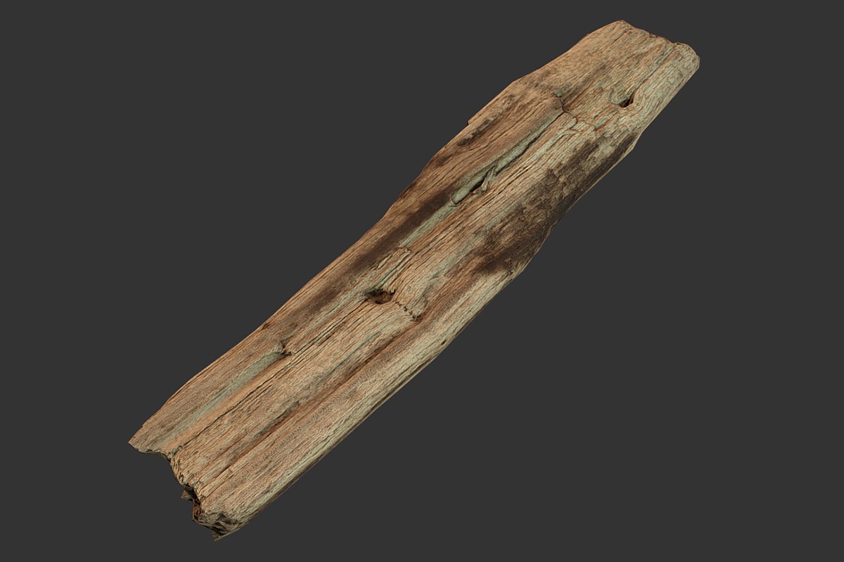 Broken Wood Plank 3D Model in Tree 3DExport