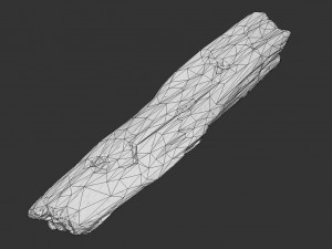 broken wood plank 3D Model
