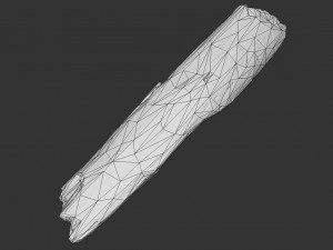 broken wood plank 3D Model