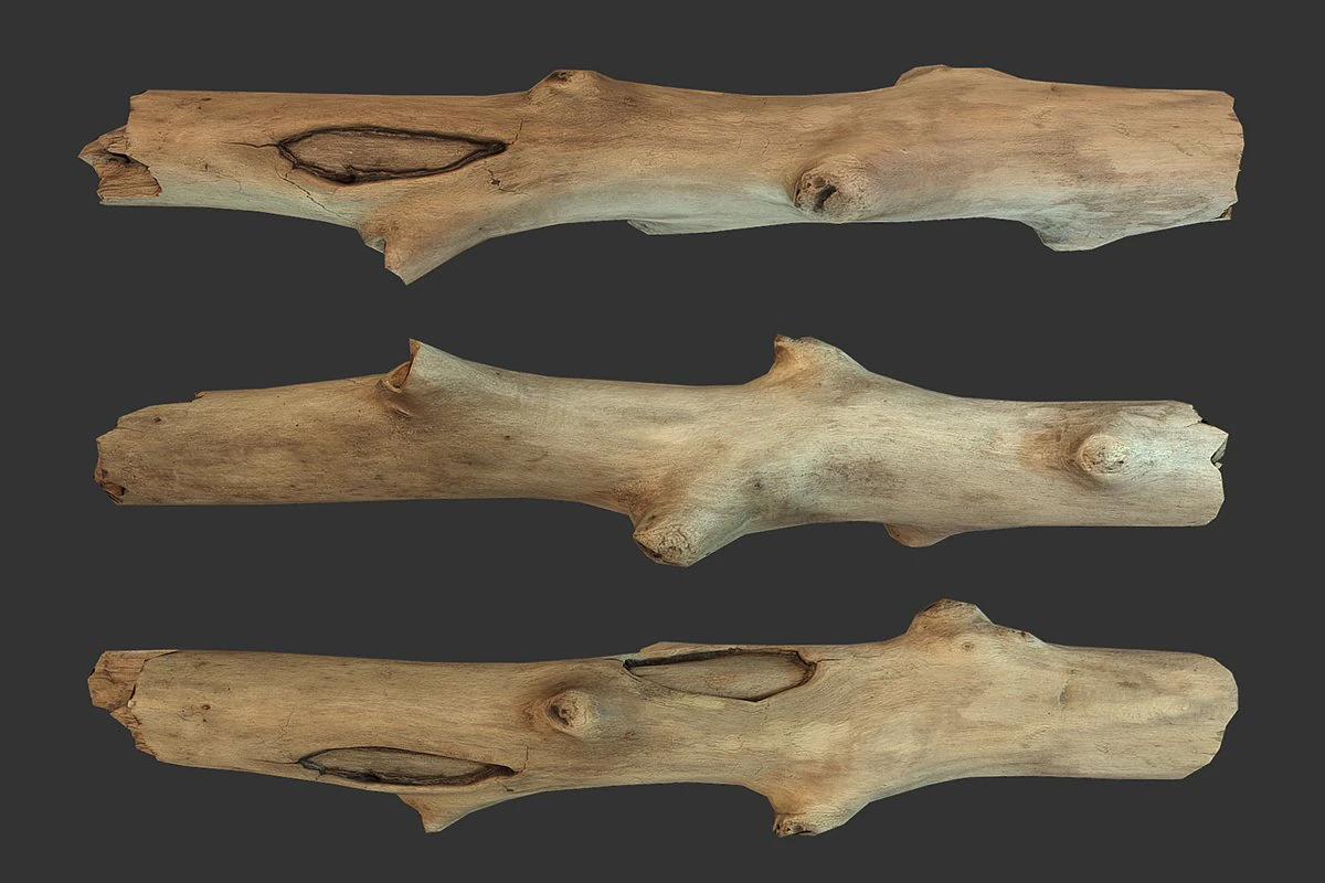 stick piece 3D Model .c4d .max .obj .3ds .fbx .stl .blend 