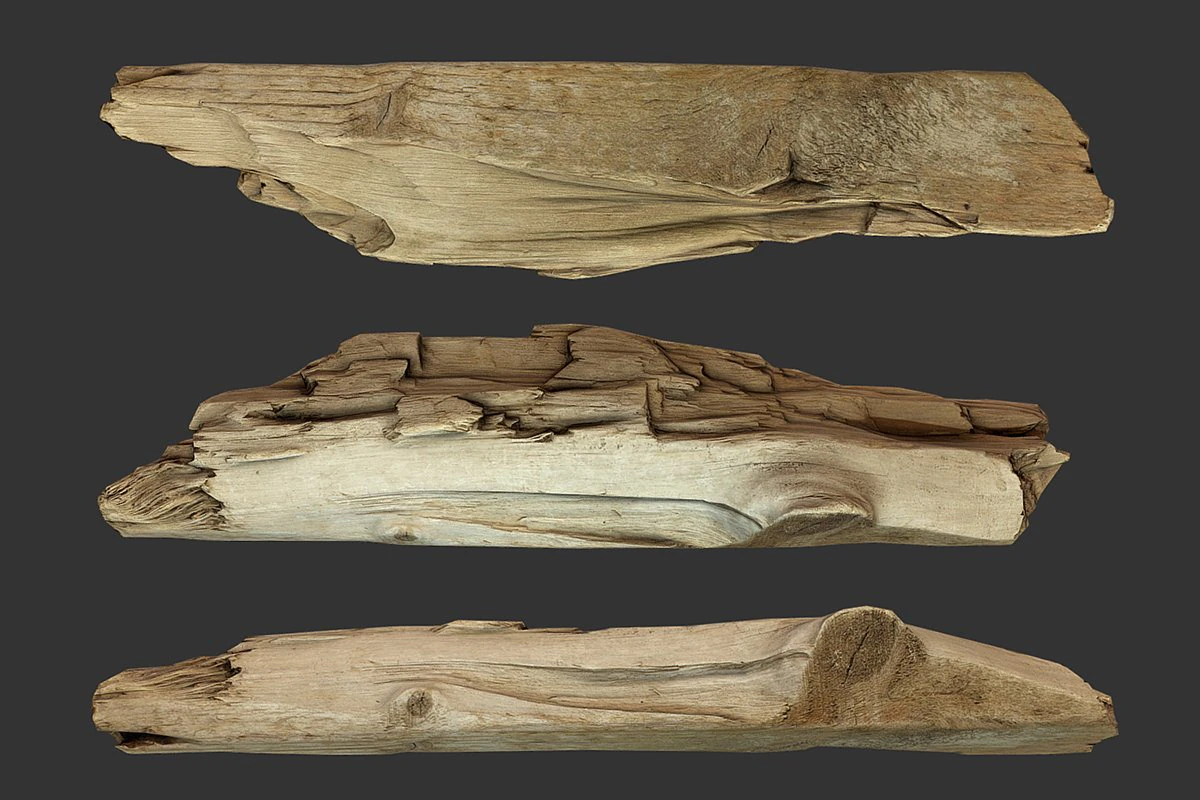 broken plank 3D Model .c4d .max .obj .3ds .fbx .stl .blend 