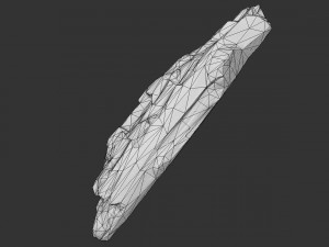 broken plank 3D Model
