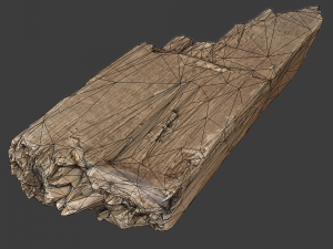 wood plank debris 3D Model