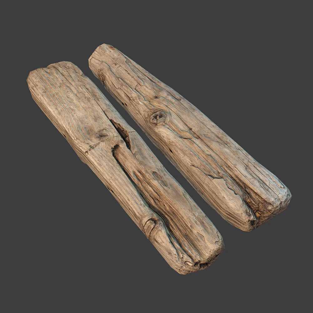 wooden plank 3D Model .c4d .max .obj .3ds .fbx .stl .blend 