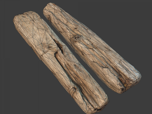 wooden plank 3D-Modell