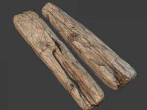wooden plank 3D Model