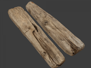 wooden plank 3D-Modell