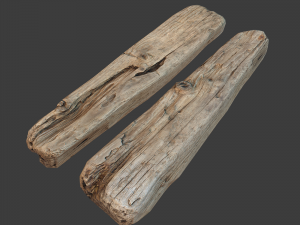 wooden plank 3D-Modell