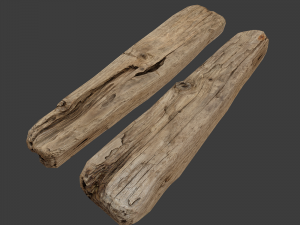 wooden plank 3D-Modell